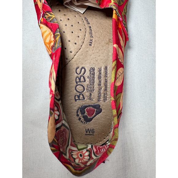 Bobs by Sketchers Woman's sz 6 Worls Botanical Gardens Close Toe Espadrille - Picture 7 of 9